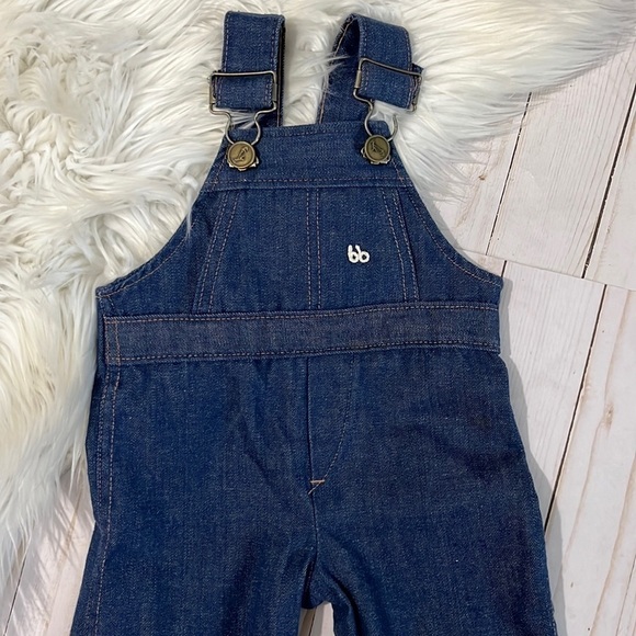 Vintage Buster Brown Overalls size 6-9 mo.  Made in USA - Picture 2 of 7